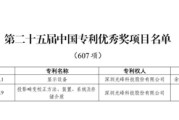 司法考试光峰科技两项发明专利荣获第二十五届中国专利优秀奖